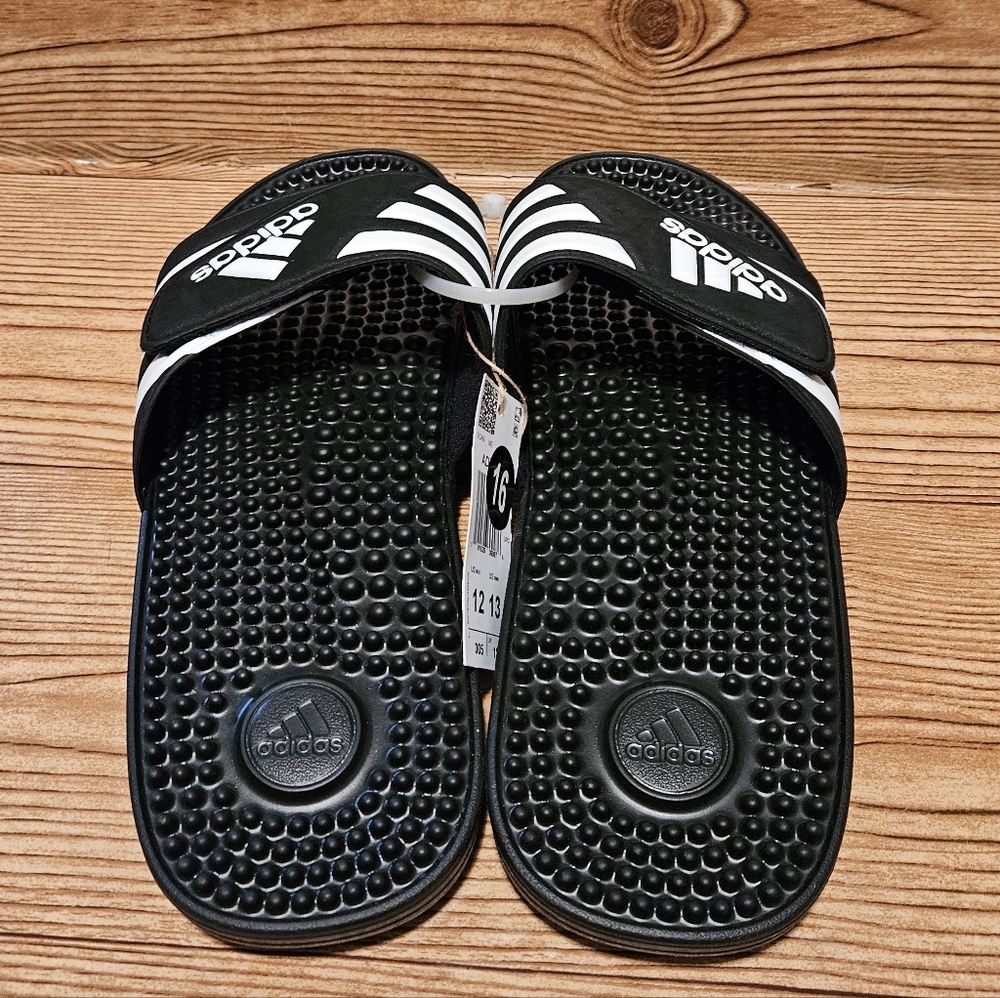 adidas Adissage Slides Black Womens 13 - Picture 3 of 13